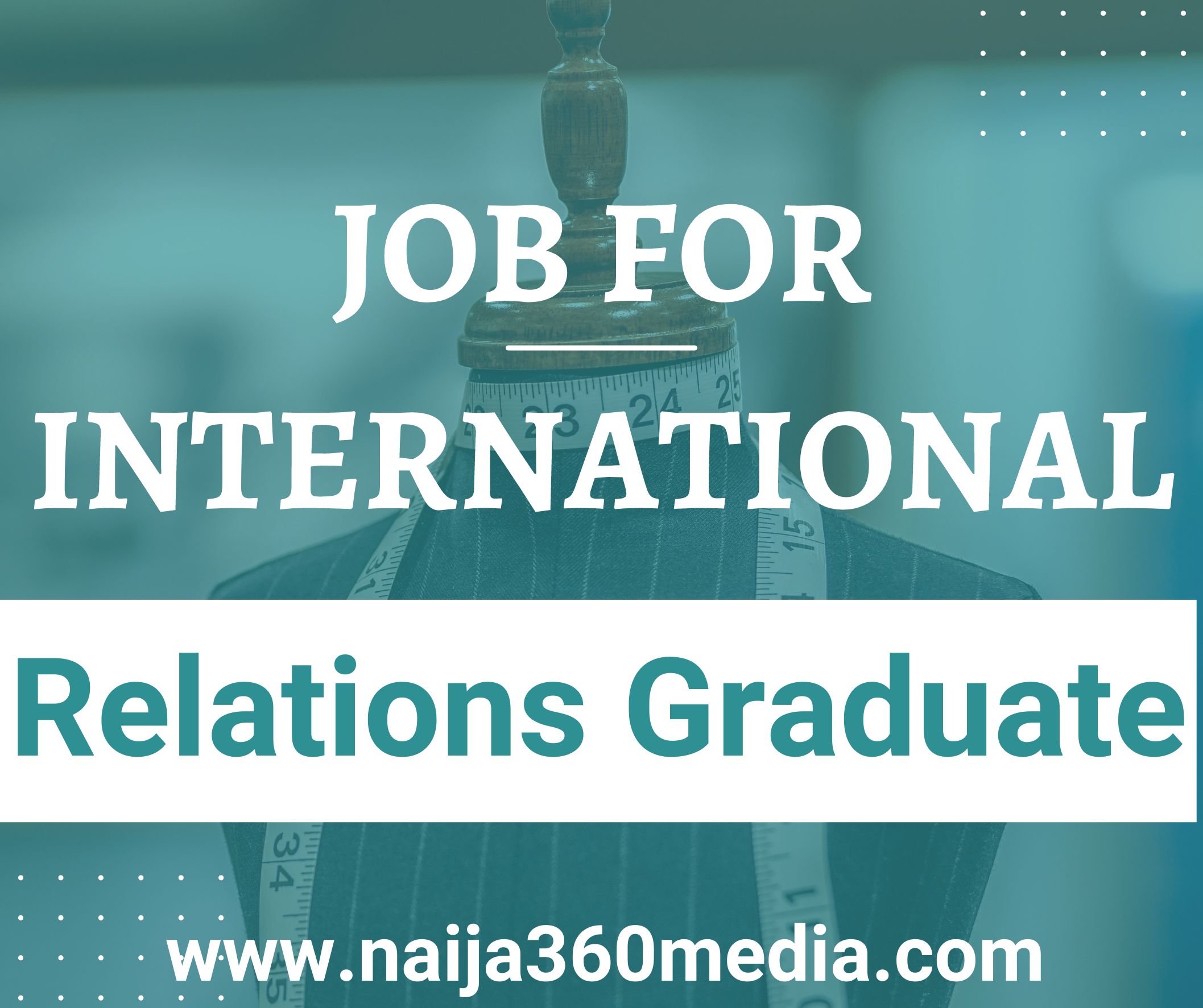 Job for International Relations Graduate