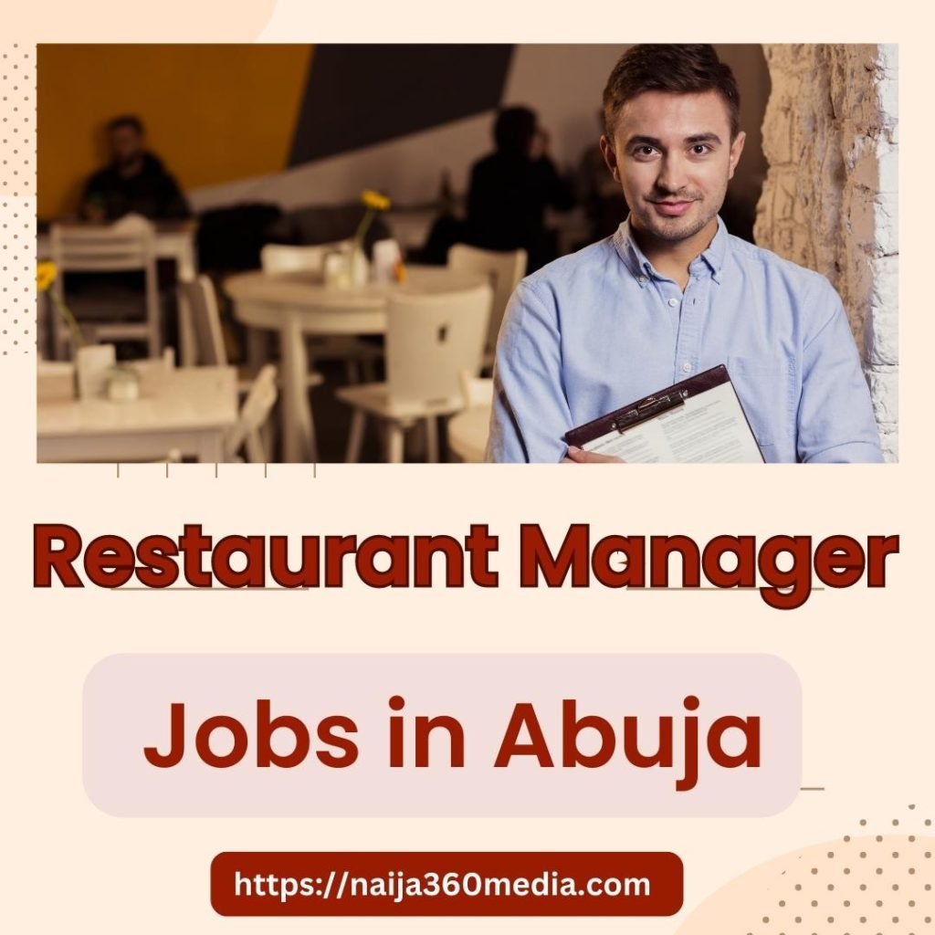 Restaurant Manager Jobs in Abuja
